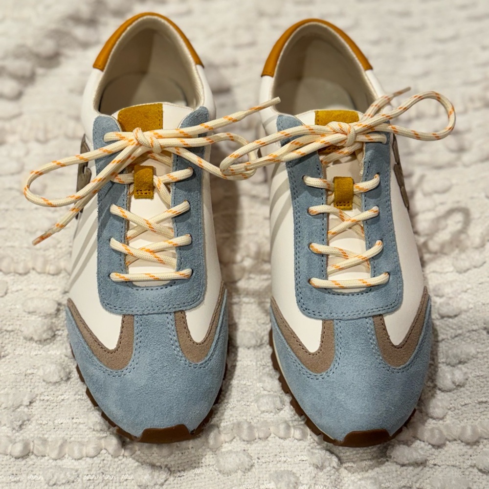 Tory Sport Blue suede White Retro Sneakers